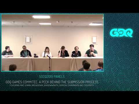 SGDQ 2019 Panels: GDQ Games Committee: A Peek Behind the Submission Process