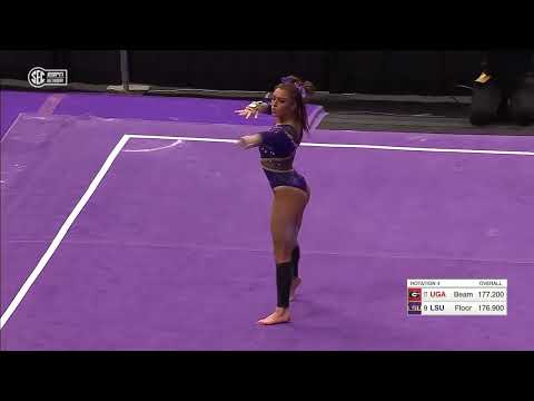 KJ Johnson Floor LSU vs Georgia 2023 9.950