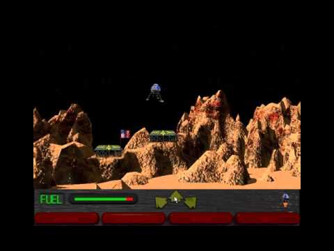 Old Windows game - Moon Lander (1998)