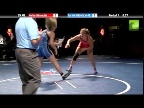 55 KG Finals (1 of 2) - Helen Maroulis (Sunkist Kids) vs Sarah Hildebrandt (King)
