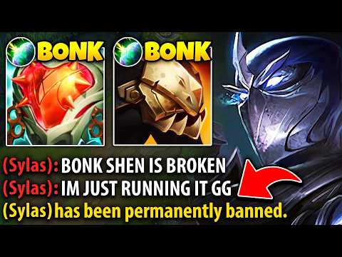 This poor Sylas died 23 times in a row to my BONK SHEN build... (HE GOT BANNED)