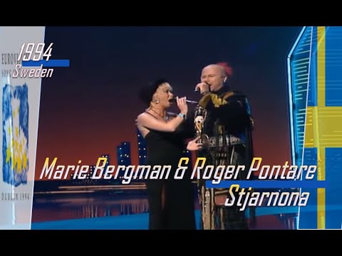 eurovision 1994 Sweden 🇸🇪 Marie Bergman & Roger Pontare - Stjarnona ᴴᴰ