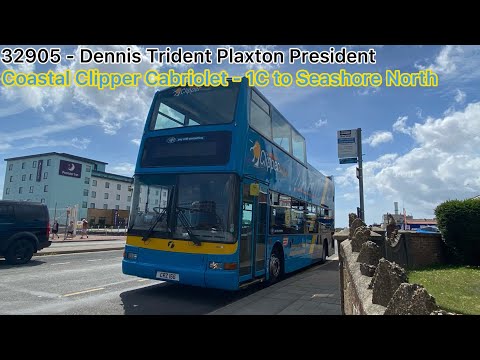 *Euro 2 Trident!* | Dennis Trident Plaxton President - 32905 CRZ166 | 1C to Seashore North