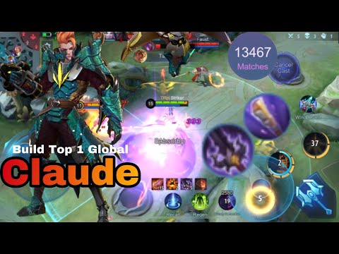 Claude Best Build DEMON HUNTER SWORD + GOLDEN STAFF 2022 MLBB