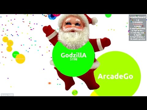 Agar io SANTA CLAUS on solo experimental mode !!!