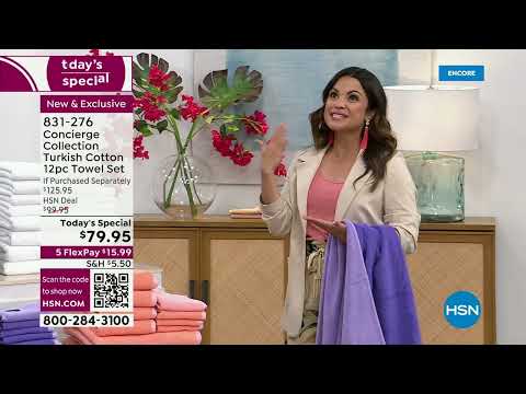 HSN | Concierge Collection Bed & Bath 06.05.2023 - 03 AM