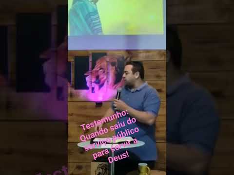 Largou o emprego público para servir a Deus! #deus #pregação #shorts