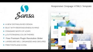 Sansa - Creative OnePage Responsive HTML5 Template - Video ServerThemes.Net