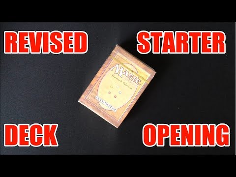 MTG Revised Edition starter deck opening - Dualland or bust?