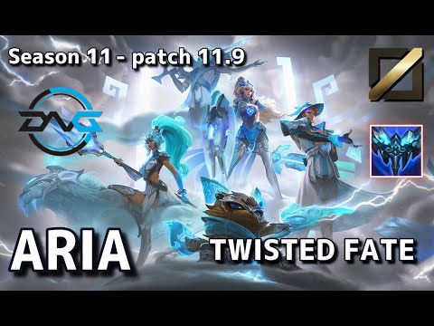 【EUWサーバー/M1/Evi,Hanabi】DFM Aria ツイステッドフェイト(Fate) VS タロン(Talon) MID - Patch11.9 EUW Ranked【LoL/MSI】