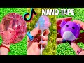 DIY NANO TAPE BALLOON & NANO BUBBLE SQUISHMALLOWS! 😱🫧 How to Make a Nano Tape Squishy Compilation
