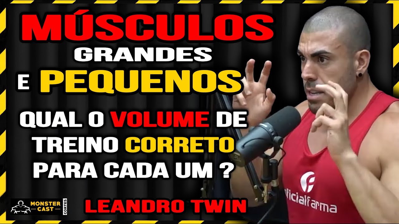 VOLUME DE TREINO ESPECÍFICO PARA MÚSCULOS GRANDES E PEQUENOS ! | LEANDRO TWIN