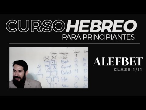 CURSO HEBREO para principiantes (1/11 clase) Alefbet