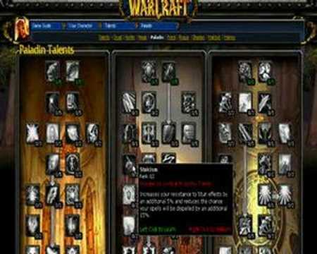 Tankadin guide III - Talents