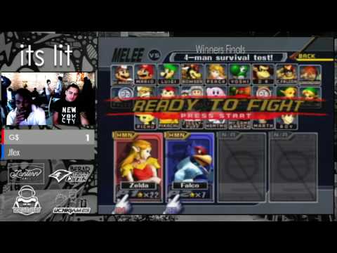 IT'S LIT SSBM - Jflex (Sheik) vs. G$ (Falco) - Smash Melee Losers Semis