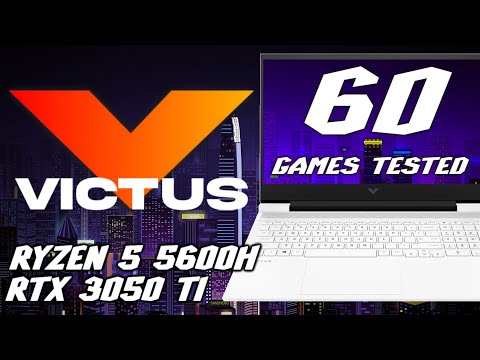 HP Victus 16 (2021)  - 60 Games Tested (RTX 3050 TI, Ryzen 5 5600H)