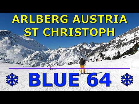 St Christoph Arlberg Austria Ski 🎿 Blue 64 | GoPro HD POV | Sunny Day 2025