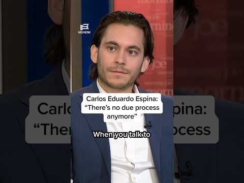 Carlos Eduardo Espina: “There’s no due process anymore”