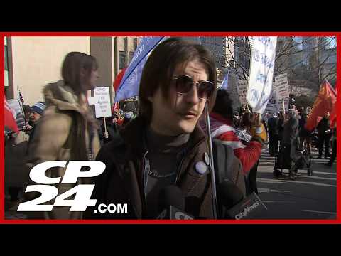 Toronto holds anti-war protest at U.S. consulate after strikes against Iran