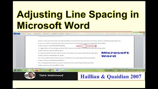 Adjustment of Line Spacing in Microsoft Word | How to reduce Line Spacing in Microsoft Word