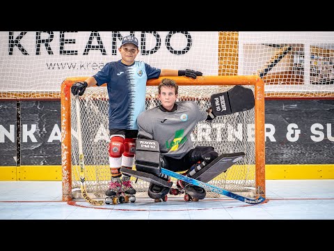 Fokus auf Rollhockey-Goalie - Hoquei Patins - September 2023