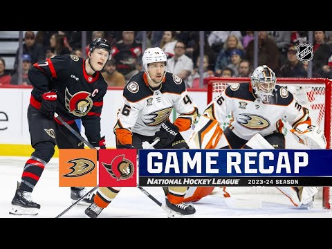 Anaheim Ducks vs Ottawa Senators | February 15, 2024 | Game Highlights | NHL Regular Season