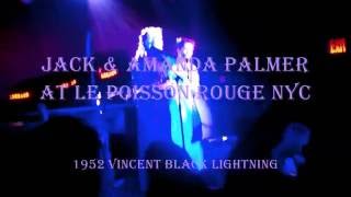 1952 Vincent Black Lightning -Jack & Amanda Palmer at Le Poisson Rouge NYC