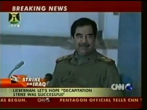 The Start of the Iraq War on CNN - 20th March 2003 Part 2 of 2