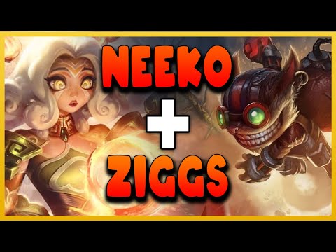 MASSIVE AP DAMAGE BOT NEEKO + ZIGGS APC CARRY - League of Legends
