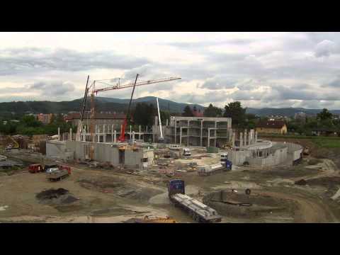IFKTV - Stavba WERK ARENY v Třinci - Časosběr  (Time Lapse) 1 min HD