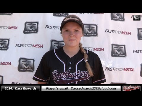 2024 Cara Edwards Committed to Canisius College Catcher Softball Skills Video - Batbusters Ching