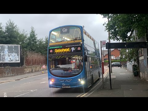Go North East Wright Gemini b5lh 6066 NK62 CYC Service 1A Percy Main to Wallsend The Forum
