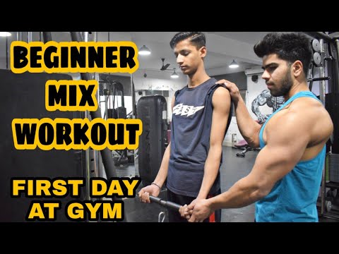 First day at Gym, Complete guidance for beginners|| Beginners mix workout