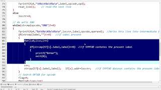 Download the video "Pass 1 of 2-Pass Assembler - C Program"