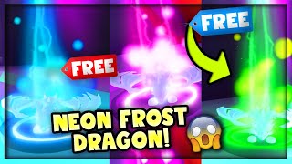 Pet Neon Frost Dragon Adopt Me