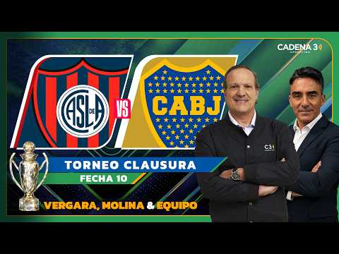 🔴 SAN LORENZO VS BOCA EN VIVO |  CLAUSURA | Fecha 10 | La Cadena del Gol | Cadena 3 Argentina