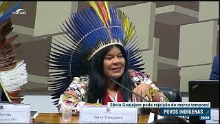 Sonia Guajajara é ouvida na comissão temporária dos ianomâmis