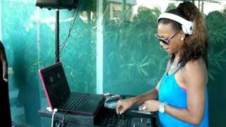 at DJ Eque's Honey Collective Labor Day Rooftop Pool Party Downtown LA 2