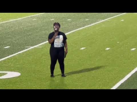 Danielle Hutchins Sings the National Anthem at Cross Creeks Homecoming ( October 3rd, 2025).