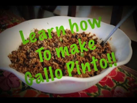 Learn to make gallo pinto