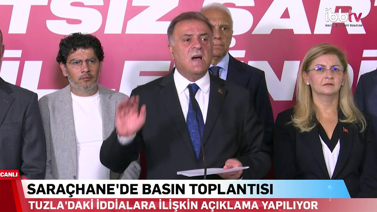 İBB BAŞKANVEKİLİMİZ NURİ ASLAN TUZLA İLE İLGİLİ AÇIKLAMA YAPIYOR