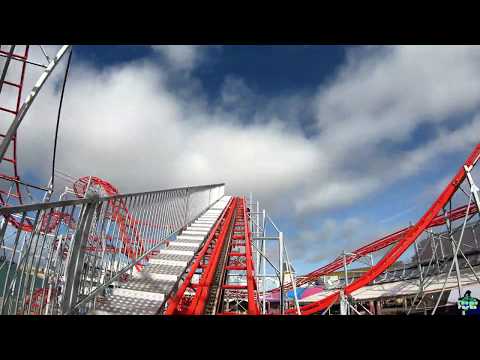 Mad Mouse roller coaster at Clarence Pier POV 4K