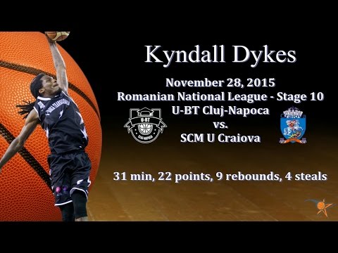 Kyndall Dykes vs. SCM U Craiova - Nov 28, 2015