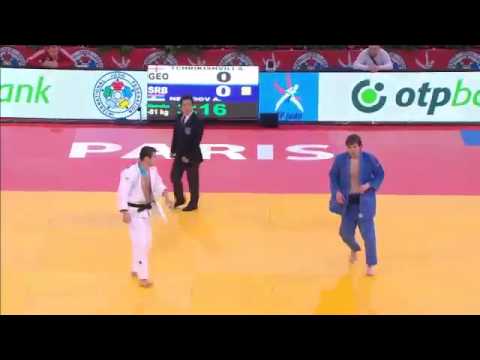 Avtandil Tchrikishvili (GEO) vs Aleksej Nefedov (SRB) -81kg Judo Grand Slam Paris 2013