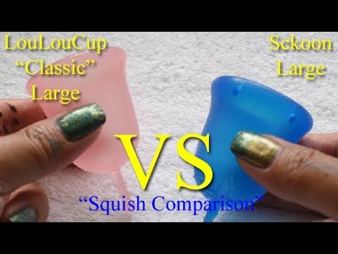 LouLouCup Classic vs Sckoon LG "Squish" - Menstrual Cups