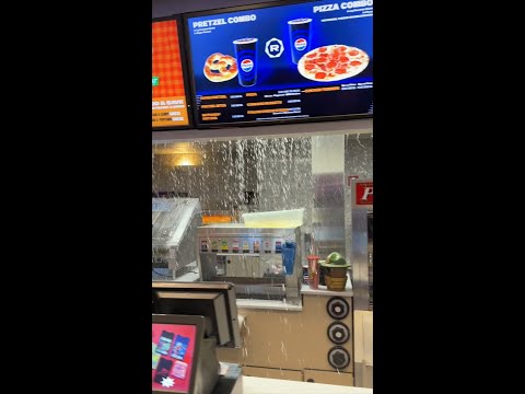 Water pours through ceiling of Brooklyn movie theater