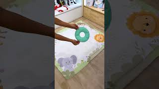 TAPETE MESVERSÁRIO SELVA BABY | Grão de Gente #tapetemesversario #mesversario #mesversariosafari