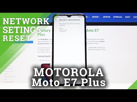 How to Reset Network Settings in MOTOROLA Moto E7 Plus – Restore Network Defaults