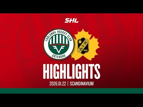 HIGHLIGHTS: Frölunda HC - Skellefteå AIK | SHL | 2026-01-22