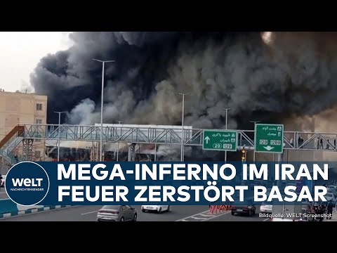 Video Thumbnail: IRAN: Inferno in Teheran! Mega-Feuer zerstört Basar! Viele Verletzte